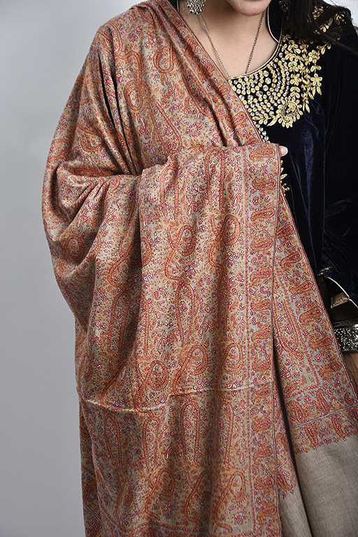 Pure Pashmina Jamawar Shawl